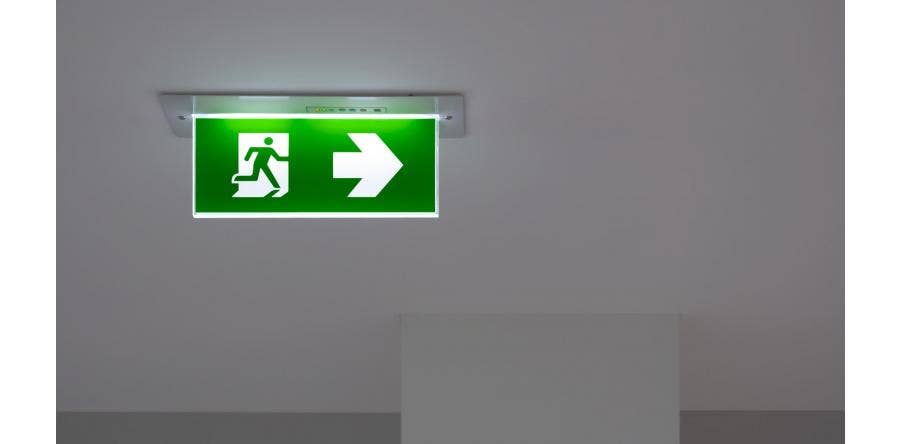 green-exit-sign