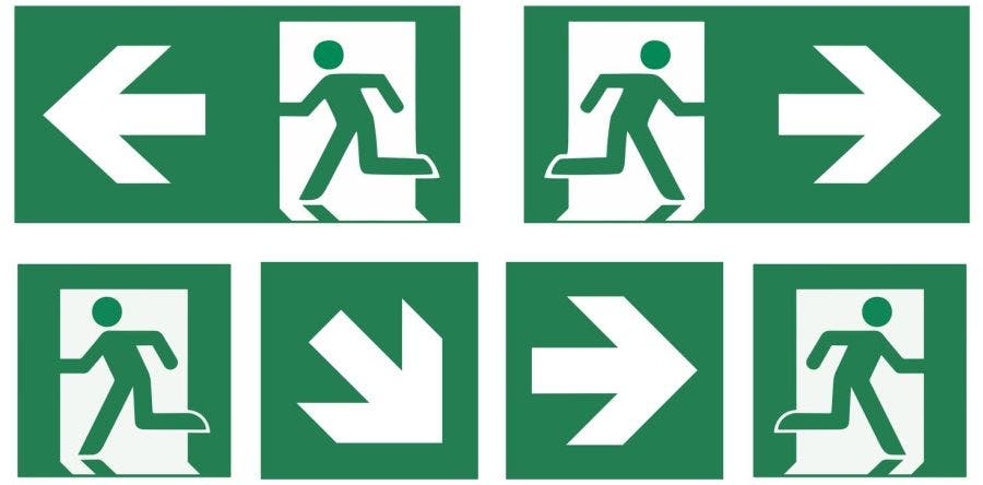 exit signs for buildings