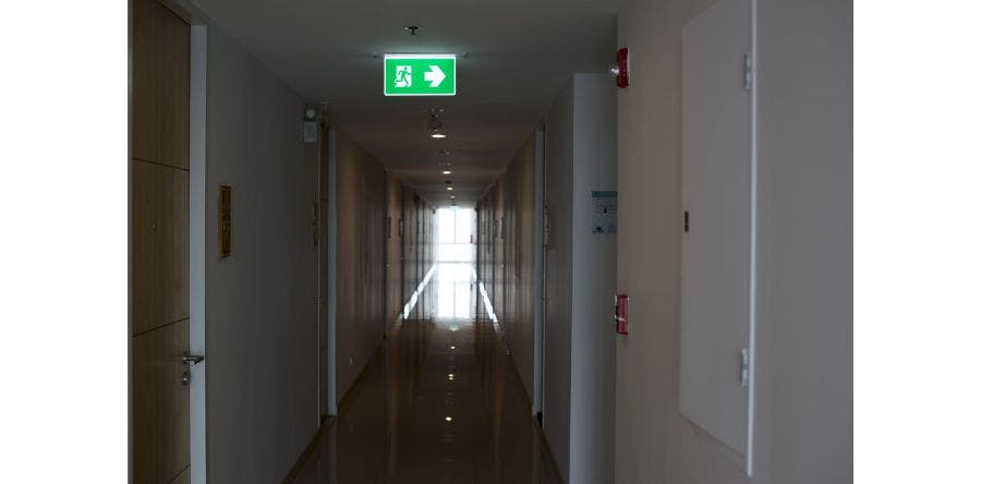 exit sign mount