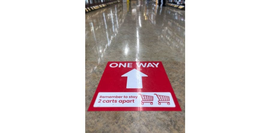 indoor floor graphics
