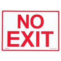Glo Brite® "NO EXIT" sign, 14"x10" Red on Photoluminescent (EG-7520-F-112-RP)