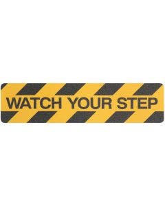 Safety Track® "WATCH YOUR STEP" Commercial Grade Colors Anti-Slip Grit 6” x 24" Tread 24/cs