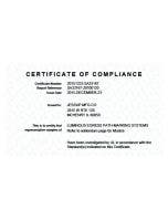 UL 1994 Certificate of Compliance for luminous egress path marking systems